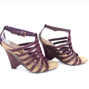 Sam Edelman Savilee Purple Woven Sandals sz 6